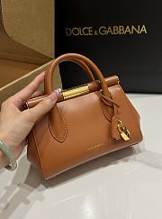 Dolce&Gabbana Mini Marlene Day Bag in Cognac - 19x13.5x7cm - 2