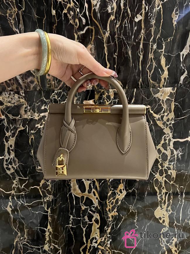 Dolce&Gabbana Mini Marlene Day Bag in Elephant Gray - 19x13.5x7cm - 1