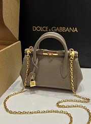 Dolce&Gabbana Mini Marlene Day Bag in Elephant Gray - 19x13.5x7cm - 6