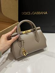 Dolce&Gabbana Mini Marlene Day Bag in Elephant Gray - 19x13.5x7cm - 5