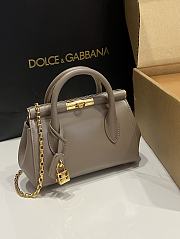 Dolce&Gabbana Mini Marlene Day Bag in Elephant Gray - 19x13.5x7cm - 4