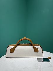 Alaia Clutches And Evening Bags In Canvas And Suede Umber - 31x10x7cm - 1