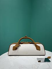 Alaia Clutches And Evening Bags In Canvas And Suede Umber - 31x10x7cm - 4
