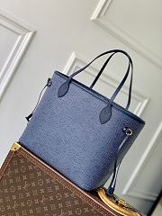 LV Neverfull MM Epi Leather Denim Blue M14856 - 31x28x14cm - 4