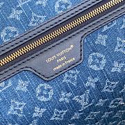 LV Neverfull MM Epi Leather Denim Blue M14856 - 31x28x14cm - 2