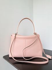 Balenciaga Rodeo Medium Handbag in Smooth Calfskin Pink Silver Hardware - 35x23x11cm - 6