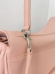 Balenciaga Rodeo Medium Handbag in Smooth Calfskin Pink Silver Hardware - 35x23x11cm - 3
