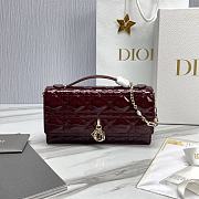 My Dior Mini Bag Burgundy Patent Cannage Calfskin - 21x11.5x4.5cm - 2