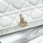 My Dior Mini Bag White Patent Cannage Calfskin - 21x11.5x4.5cm - 4