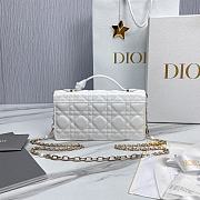 My Dior Mini Bag White Patent Cannage Calfskin - 21x11.5x4.5cm - 2