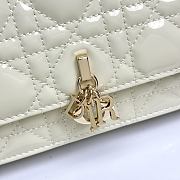 My Dior Mini Bag Off White Patent Cannage Calfskin - 21x11.5x4.5cm - 6