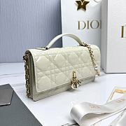 My Dior Mini Bag Off White Patent Cannage Calfskin - 21x11.5x4.5cm - 4
