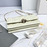 My Dior Mini Bag Off White Patent Cannage Calfskin - 21x11.5x4.5cm - 2