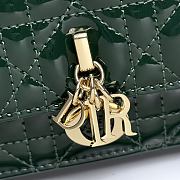 My Dior Mini Bag Green Patent Cannage Calfskin - 21x11.5x4.5cm - 5