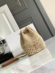 Ysl Joe Mini Bucket Bag Raffia - 19x13x13cm - 1