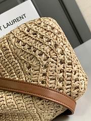 Ysl Joe Mini Bucket Bag Raffia - 19x13x13cm - 3