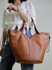 YSL Y Large Hobo in Leather Brown - 35x25x15cm - 4