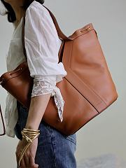YSL Y Large Hobo in Leather Brown - 35x25x15cm - 2