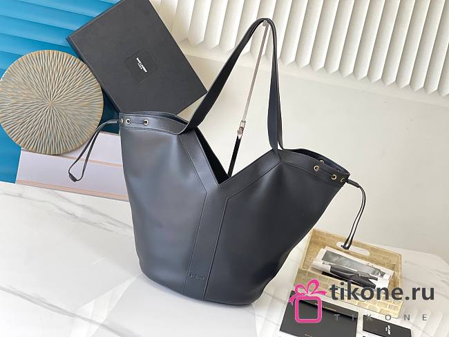 YSL Y Large Hobo in Leather Black - 35x25x15cm - 1