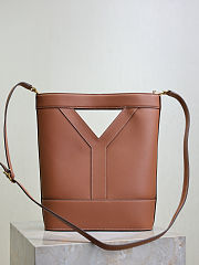 YSL Y Small Bucket in Brown - 29.5×23×3-8.5cm - 2