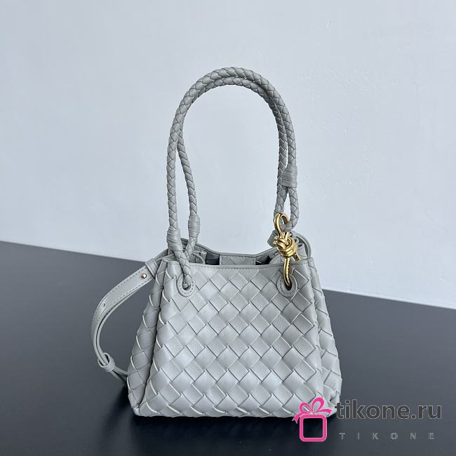 Bottega Veneta Small Parachute Gray Bag - 21x17x16.5cm - 1