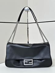 Fendi Baguette Chain Large Leather Black - 40x7x18.5cm - 1