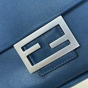 Fendi Baguette Chain Large Leather Blue - 40x7x18.5cm - 3