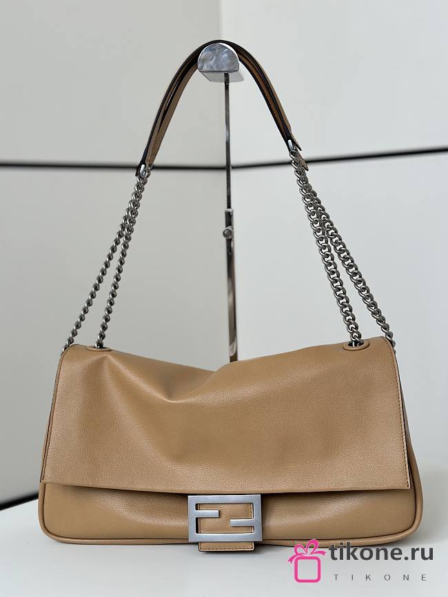 Fendi Baguette Chain Large Leather Beige - 40x7x18.5cm - 1