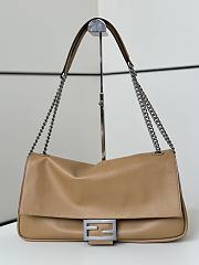 Fendi Baguette Chain Large Leather Beige - 40x7x18.5cm - 1