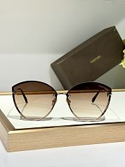 TomFord Evangeline Sunglasses Rose Gold - Brown FT1106  - 3