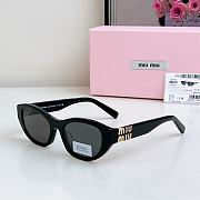 Miumiu Sunglasses Black/ Dark Gray SMU A03S - 1