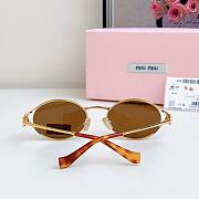 Miumiu Sunglasses Oval Loden Gold MU52YS  - 3