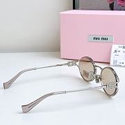 Miumiu Sunglasses Oval Camomile Silver MU52YS - 2