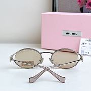 Miumiu Sunglasses Oval Camomile Silver MU52YS - 4