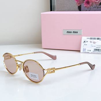 Miumiu Sunglasses Oval Rose Gold MU52YS