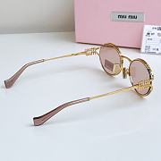 Miumiu Sunglasses Oval Rose Gold MU52YS - 6