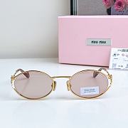 Miumiu Sunglasses Oval Rose Gold MU52YS - 5