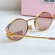 Miumiu Sunglasses Oval Rose Gold MU52YS - 4