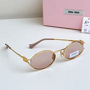 Miumiu Sunglasses Oval Rose Gold MU52YS - 3