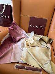 Gucci GG Silk Jacquard Scarf in Pink - 90x90cm - 5