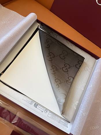 Gucci GG Silk Jacquard Scarf in Gray - 90x90cm