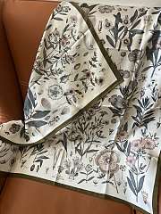 Polo Piana Enciclopedia del Lino Foulard Yellow Ochre/Sepia T1PN - 90x90cm - 5