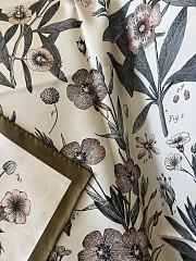 Polo Piana Enciclopedia del Lino Foulard Yellow Ochre/Sepia T1PN - 90x90cm - 3