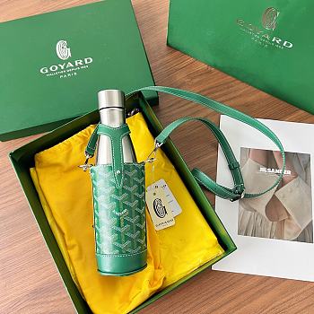 Goyard Yonne MM Case & Flask Green