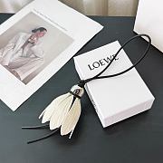 Loewe Badminton Charm in Calfskin White - 1