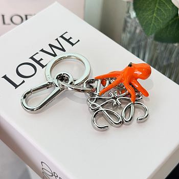 Loewe Octopus Anagram Keyring Silver