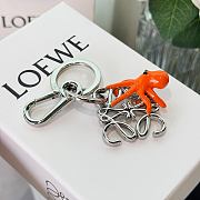 Loewe Octopus Anagram Keyring Silver - 2