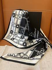 Chanel Square Scarf Black 19347 - 4