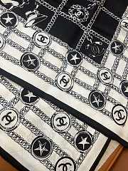 Chanel Square Scarf Black 19347 - 3