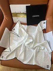 Chanel Square Scarf White 19348 - 5